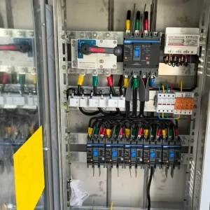 Metered Distribution Board 3 Phase MCCB Panel kWh Energy Meter 5 Way SPD Surge Protection Industrial Power Panel