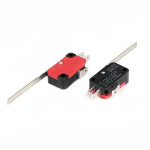 Micro Limit Switch SPDT Pin Lever Blade Long Lever On-Off with Durable Long Lever 1A 125V AC RoHS Certified -10~+85