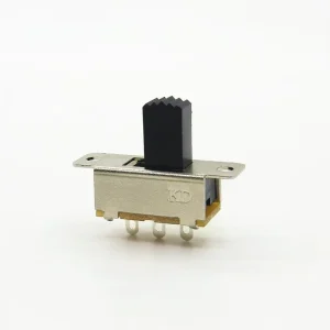 Micro Power DC SPDT Switch 0.5A 50VDC Single Row Vertical Sliding Straight Mount AgPlated Pins Perforate 10000 Cycles