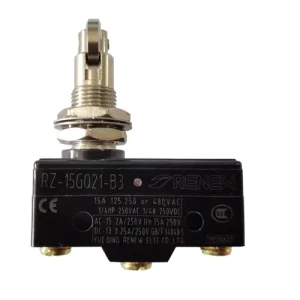 Micro Switch 15A SPDT Plastic Panel Mount Cross Roller Plunger RZ-15GQ21-B3 Silver Point 250V AC