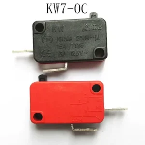 Micro Switch 16mm x 28mm Limit Switch 2Pin 5A/250V AC KW7-0C Per 5PCS 1NO1NC