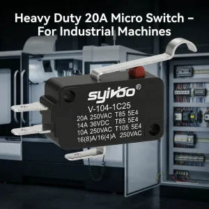 Micro Switch V-104-1C25 Micro Limit Switch SPDT Miniature Micro Switch 3 Pin Micro Switch with Lever