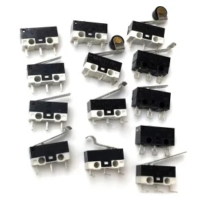 Microswitch Black White Housing Limit Switch 1A 125VAC 3 Pin DIP Micro Switch
