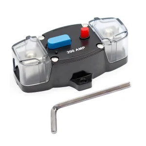 Mini 12 48VDC Fuse Holder 30A 300A Car Stereo Terminal Inline Circuit Breaker Plastic Marine Boat Overload Protector