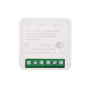 Mini 16A 240V Smart WiFi Switch Module Tuya Compatible Hidden Breaker with Timer & Voice Control