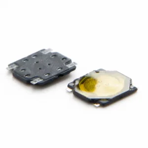Mini 3.7*3.7*0.35mm Stainless Steel Plastic Film Micro Tactile Switch Electronic Momentary Push Button 12V DC 50mA Reflow