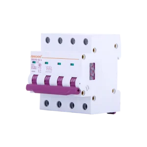 Mini 4 Pole MCB 40A AC230 400V Home Use Miniature Circuit Breaker