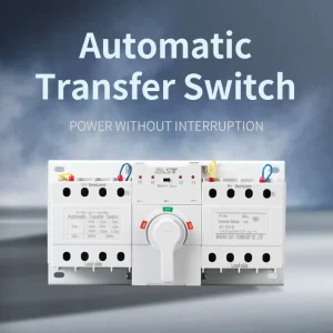 Mini ATS Guide Rail Electrical Circuit Switch Dual Power 2P 100A Automatic Transfer Switch 220V
