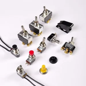 Mini Brass ON OFF Wiring Metal Toggle Switch with Cable