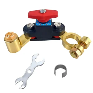 Mini Car Battery Power Cut-Off Disconnect Switch 12V CE for Copper Adjustable Stable Transmission Smart for Car Boat
