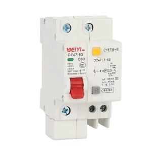 Mini Circuit Breaker 1p 2p 3p 4p RCBO Elcb Earth Leakage Circuit Breakers 1p+n 25a 32a 63a