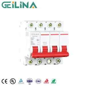 Mini Circuit Breaker Copper Material Miniature MCB 1P 2P 3P 250V 500V Protection