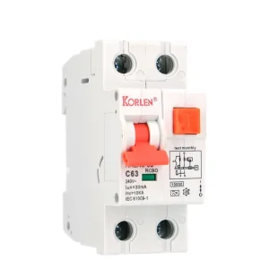 Mini Circuit Breaker RCBO with 10kA Breaking Capacity Electrical Leakage Overload Short Circuit Protections Rail Mounting