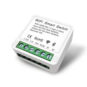 Mini Concealed Switch Wifi Module Dual Control Wireless Remote Switch Mobile Phone App Alexa Voice Control Switch Mini