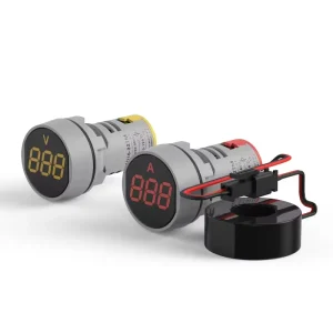 Mini Digital AD16-22CA Ammeter Indicator Light Multi-Functional pilot Lamp