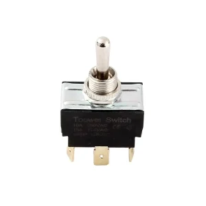 Mini High Amp 12mm Locking Switch Toggle Switch for Car 6 Pins Toggle Switch Antique Brass