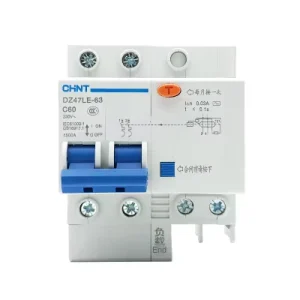 Mini Household 40A 60A Miniature Circuit Breaker DZ47LE 4P RCCB Electronic Fuse 25A 4.5kA Plastic Miniature Earth Leakage