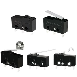 Mini Micro Switch NO NC Micro Switches 3A 5A 10A 250VAC Arc Lever Snap Action Long Lever Type Roller Lever Type Microswitch