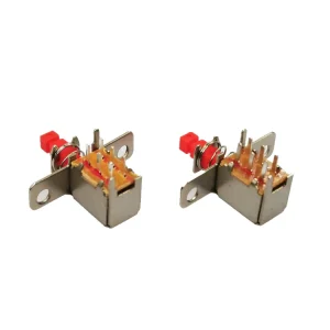 Mini Micro Vertical Panel Switch Non-lock 6 Pin Rectangular Reset Slide Push Button AC 30V 0.3A 2-8N Actuation