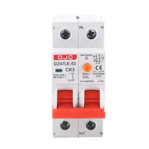 Mini Plastic Circuit Breaker UK EU Industrial Family Use Overload Short Circuit Leakage Protection 6ka DIN Mounting