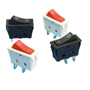 Mini Plastic Rocker Toggle Switch ON/OFF Print Mark 3 Pin KCD1 Series Small Boat Switch for Electronic Equipment