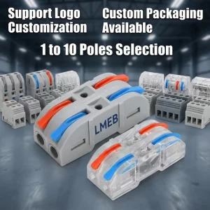 Mini Reusable Electrical Wire Splice Connector Quick Cable Terminal Block