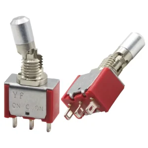 Mini Toggle Switch SPDT On On Panel Mount PC Pin Electronic Components Switches Durable Metal Lever Toggle Switch