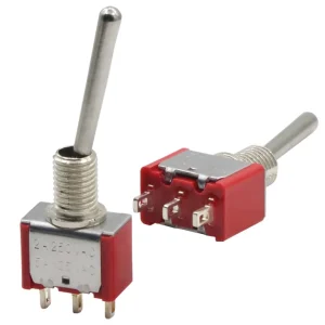 Miniature 2 Position 2A 250VAC 5A 125VAC Metal ON OFF Toggle Switch for Electrical Equipment