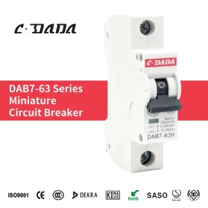 Miniature Circuit Breaker 250V Rated 4.5KA Breaking Capacity DAB7-63