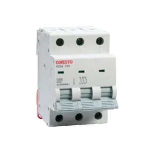 Miniature Circuit Breaker 3 Pole AC 415V MCB Breaker With Indicator 6kA C20 Electric Breaker