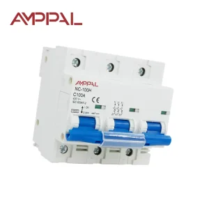 Miniature Circuit Breaker 3P 4P MCB 10kA Breaking Capacity 230 400V Household CE Certified