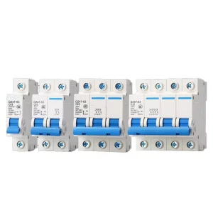 Miniature Circuit Breaker 4P with 4.5KA 6kA Mounting Type Plastic MCB 25A 32A 63A Rated Current Breaking Capacity