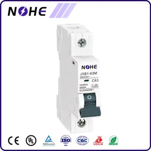Miniature Circuit Breaker 6kA Breaking Capacity MCB 1P B/C/D Curve 63A Low-Voltage Circuit Breaker MCB