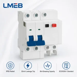 Miniature Circuit Breaker B3 63 Din Rail Mounting 10 KA Breaking Capacity with LI Protection