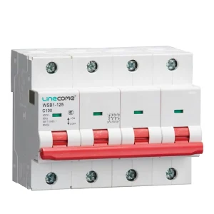 Miniature Circuit Breaker Fast Delivery High Copper MCB AC 400V 10KA 125A 4-Pole DIN Rail Mounting