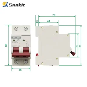 Miniature Circuit Breaker with Overcurrent and Earth Leakage Protection