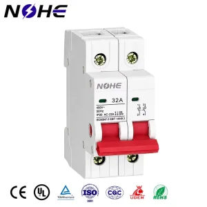 Miniature Circuit Breakers 63A 125A 2P Electric MCB Electric Low Voltage Isolator Circuit Breaker MCB Disconnector