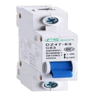 Miniature Circuit Breakers DZ47 63 1P 2P 3P 4P MCB Switch 6A 63A 250V 1000V IEC60898 1 Standard