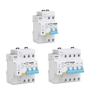 Miniature Copper RCBO Protective Circuit Breaker with Timer Remote Control Automatic Wireless 4P Rail Mounting