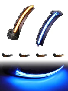Mirror Waterproof Dynamic Turn Signal Lights LED for Audi A3 8V S3 RS3 Rearview Indicator Blinker Flowing White Blue Yellow Lamp