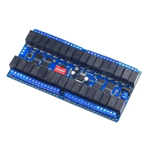 Modbus RTU 12V 32-channel Electromechanical RS485 Relay 32 Way Protocol Serial Port Remote Control Switch PLC Control Board