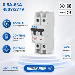 Moeller FAZ Series UL 3C CE Certified High-performance Miniature Circuit Breakers for Industrial Wind Power Plants