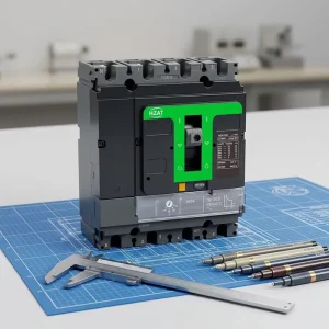 Molded Case Circuit Breaker 125A 85% Silver Automatic Reset MCCB Overload Protector 36KA Breaking Capacity Wooden Case