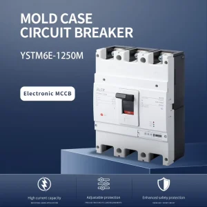 Molded Case Circuit Breaker MCCB 3P 500 1250A 65kA AC400 690V Electronic Industrial Breaker YSTM6E 1250M