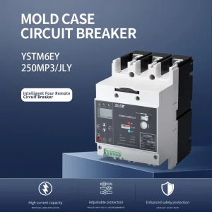 Molded Case Circuit Breaker MCCB 3P 80-250A 50kA AC400V LCD Electronic Auto Recloser Breaker YSTM6EY-250MP3/JLY