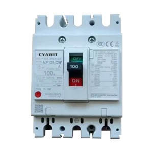 Molded Case Circuit Breaker MCCB NF 125 CW 100A 3P Industrial Power Switch AC DC Control Switchgear with Protective Features