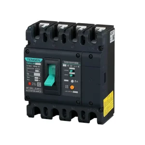 Molded Case Circuit Breaker TGM1N-63L/4300B 35kA Thermomagnetic Protection Rear Panel Mount for 3-Phase 4-Wire System
