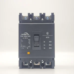 Molded Case Circuit Breaker Thermal Magnetic Trip Unit Plastic Copper 50kA 100kA Breaking Electrical Circuit