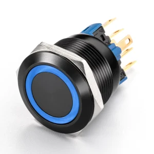 Momentary Latching Push Button Switch 22mm 5A IP65 Stainless Steel for Machine Start Stop Use
