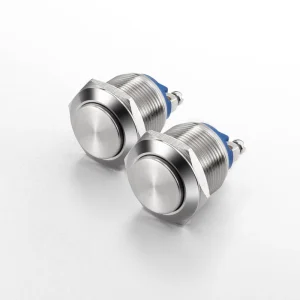 Momentary Push Button Switch 16mm 19mm 22mm IP65 Stainless Steel for Machine Start Stop Use